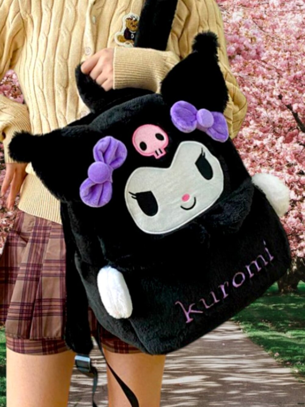 Kuromi Plush Backpack
